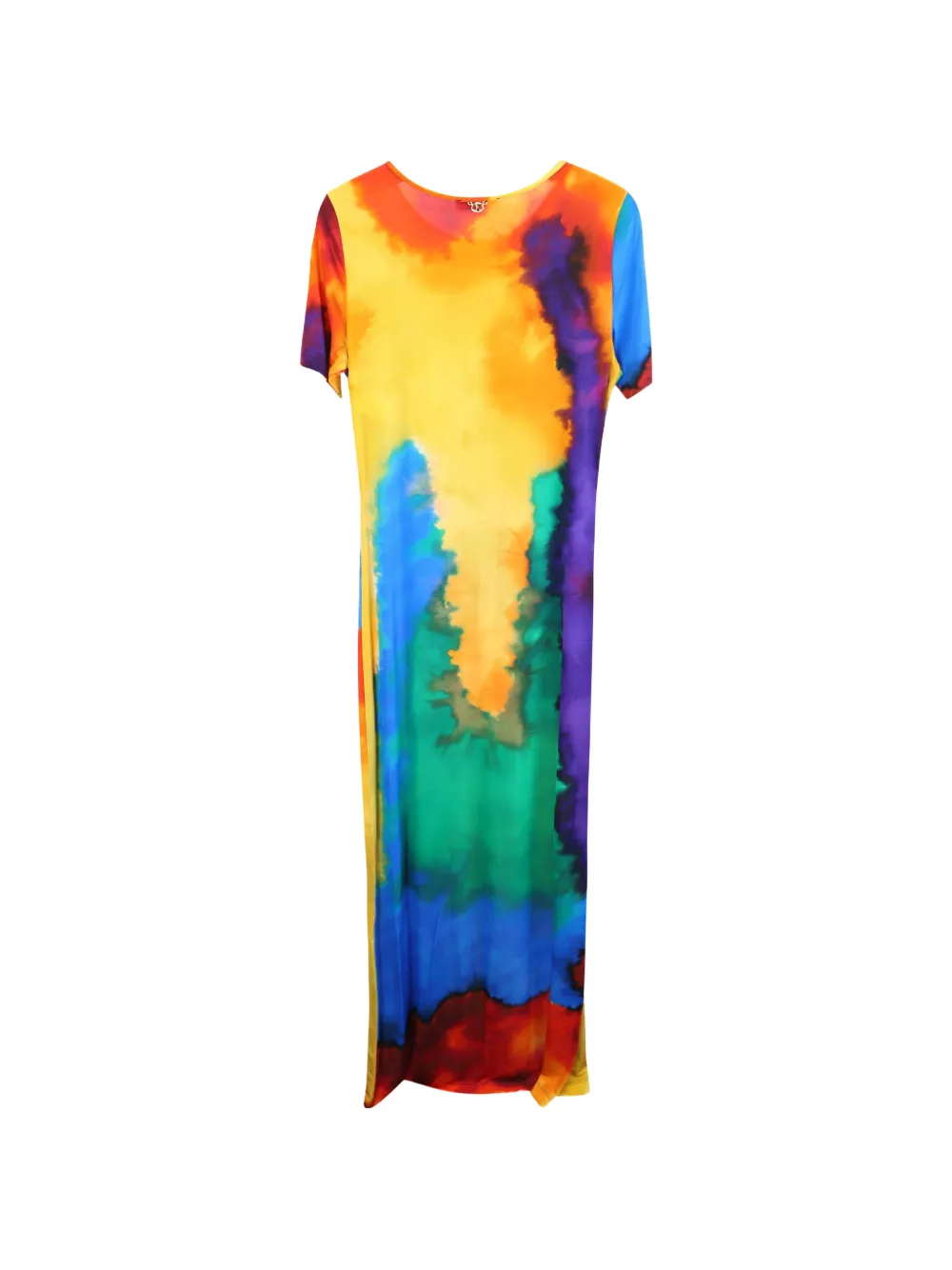 Paco Rabanne Pre-Owned tie-dyed maxi dress - Blauw