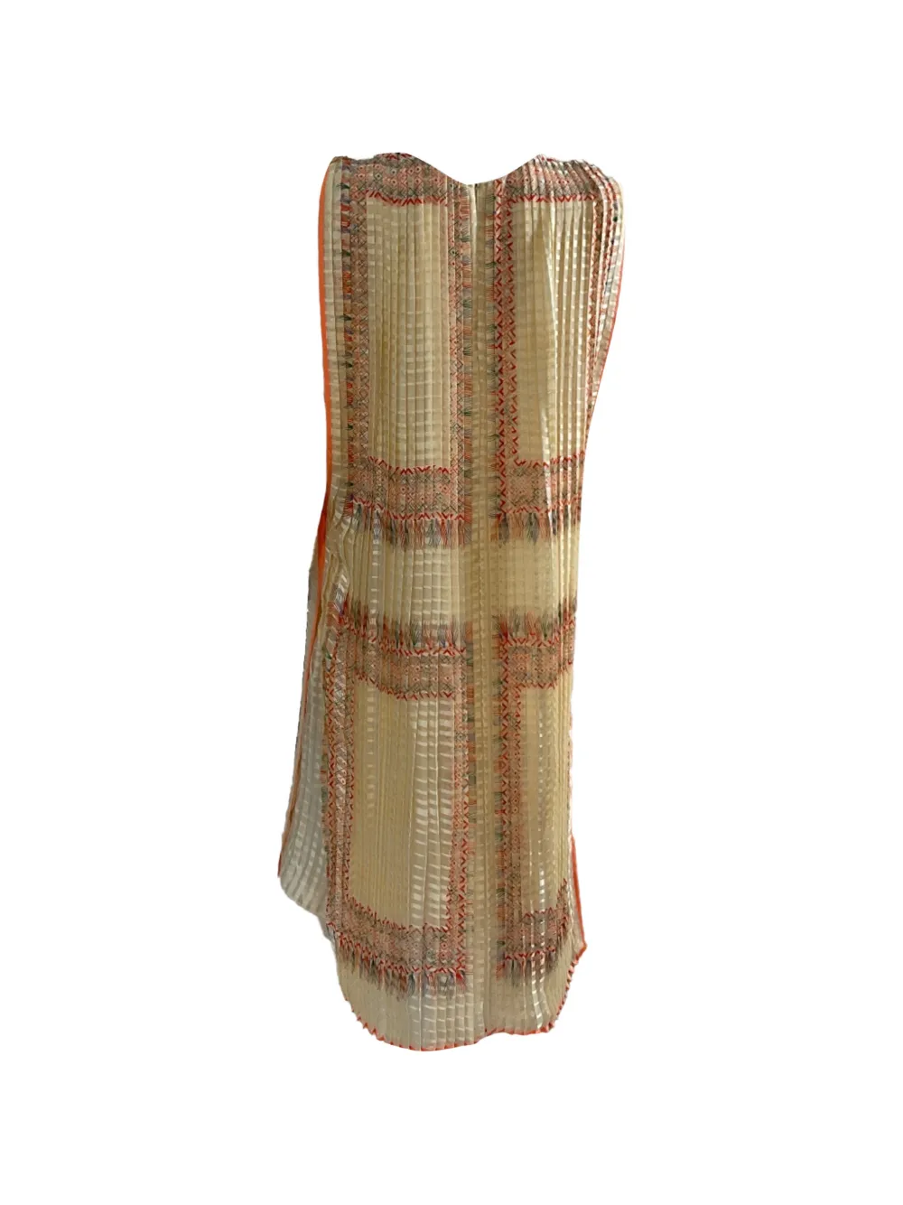 Chlo&eacute; Vintage pleated midi dress - Beige