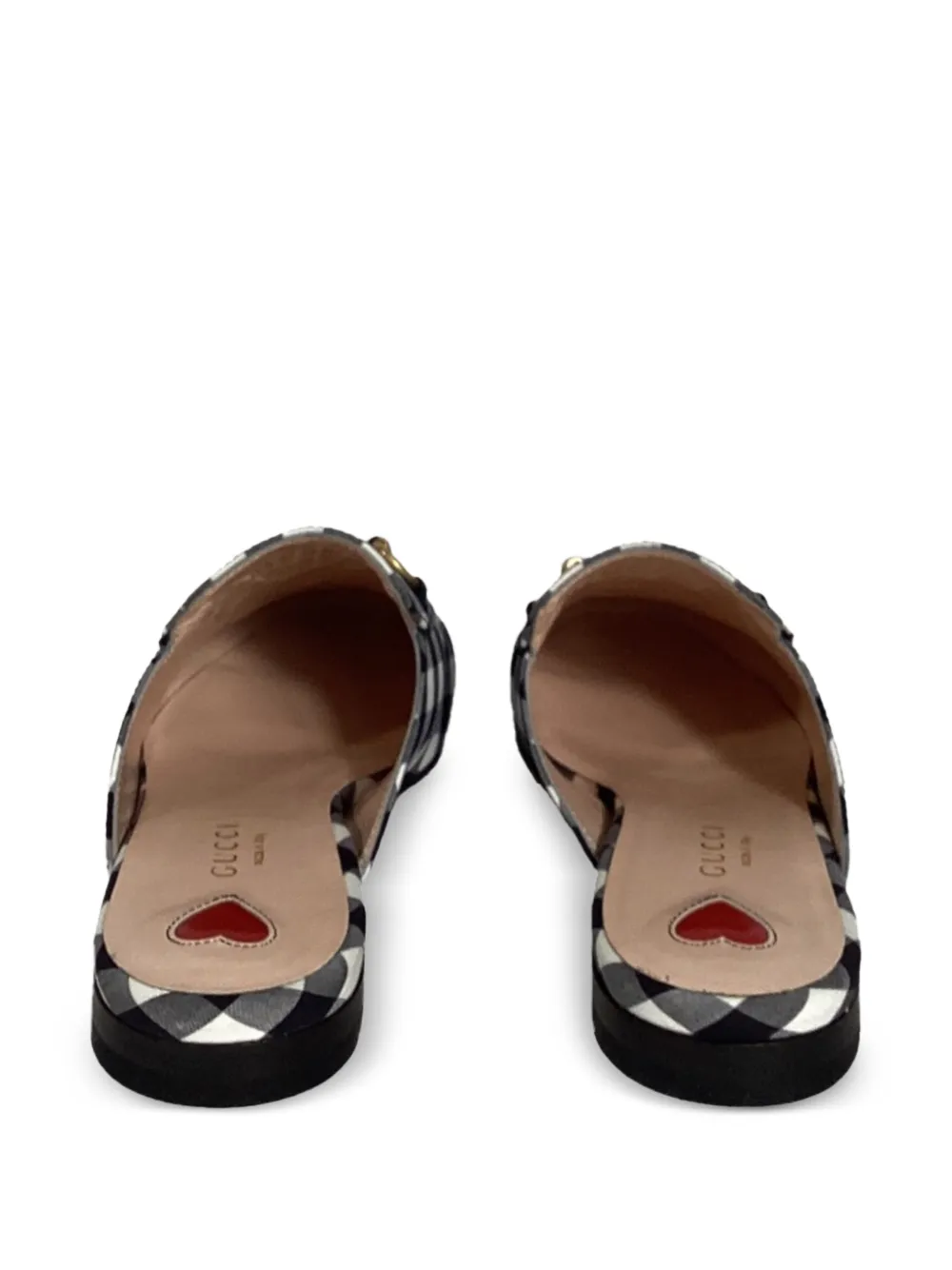 GUCCI プリンスタウン　タータンチェック　ファーミュール　497309 GUCCI プリンスタウン タータンチェック ファーミュール 497309 GUCCI
