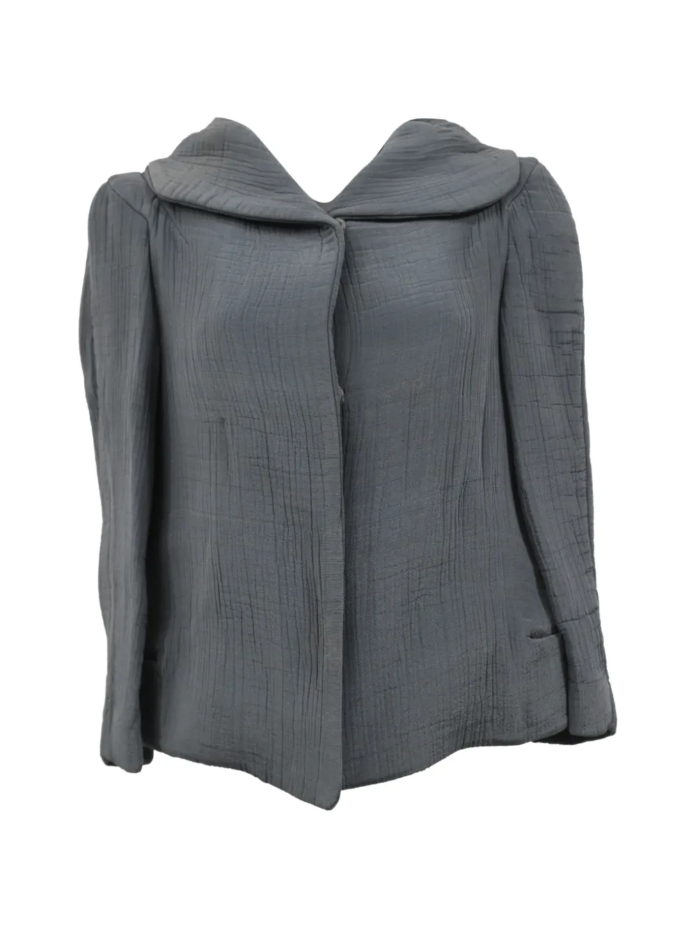 Pre-owned Marni Cropped Hooded Jacket In Gray