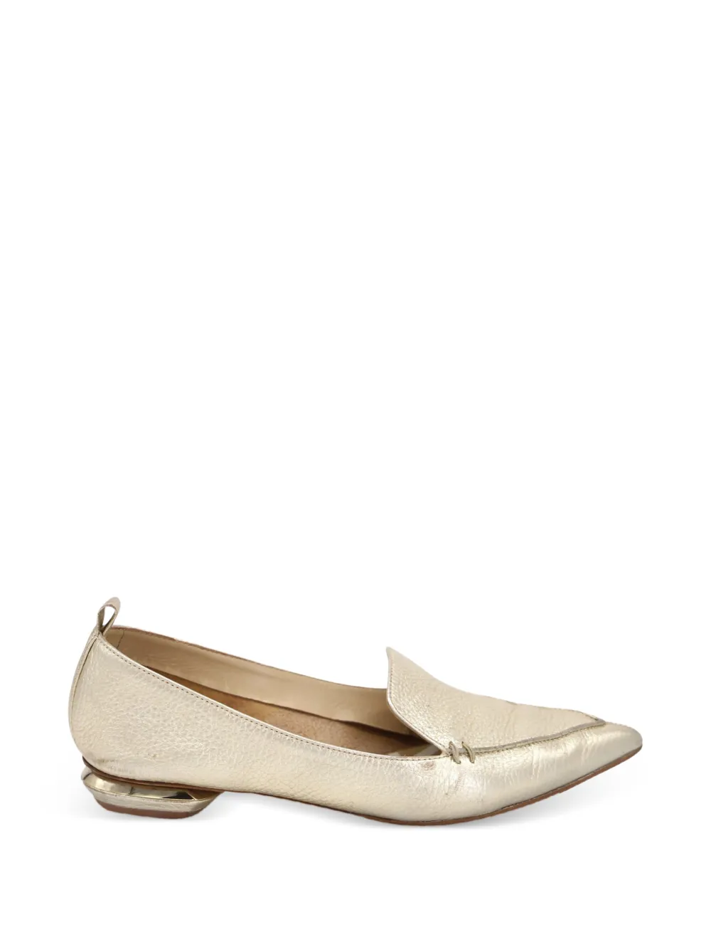 Nicholas Kirkwood Beya pointed-toe loafers - Oro