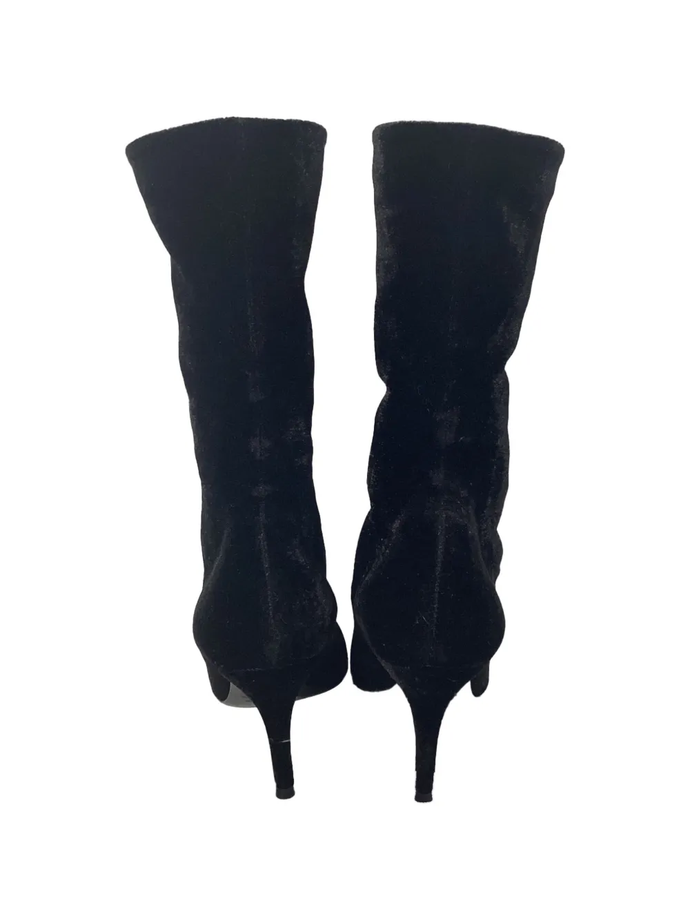 Balenciaga Pre-Owned velvet ankle boots - Zwart
