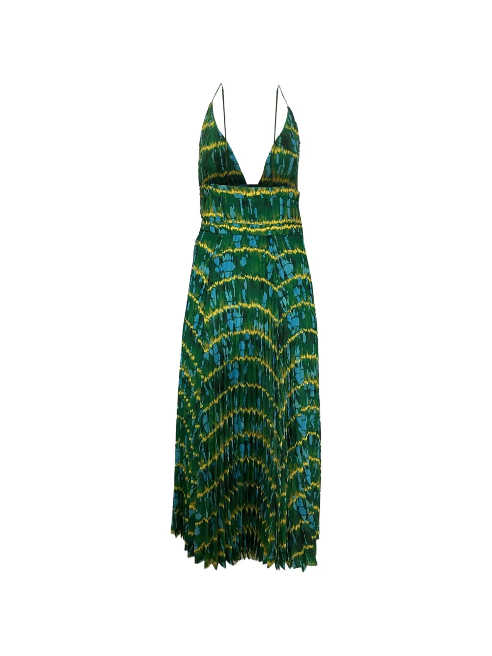 Altuzarra Winda pleated maxi dress - Groen
