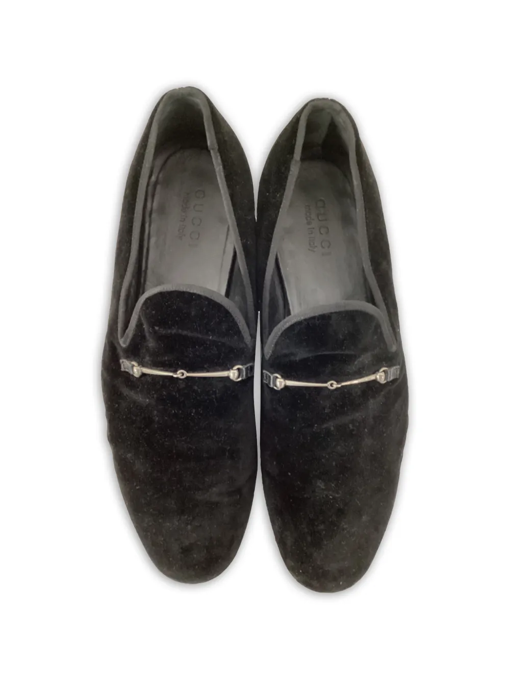 Gucci Pre-Owned 홀스빗 벨벳 로퍼