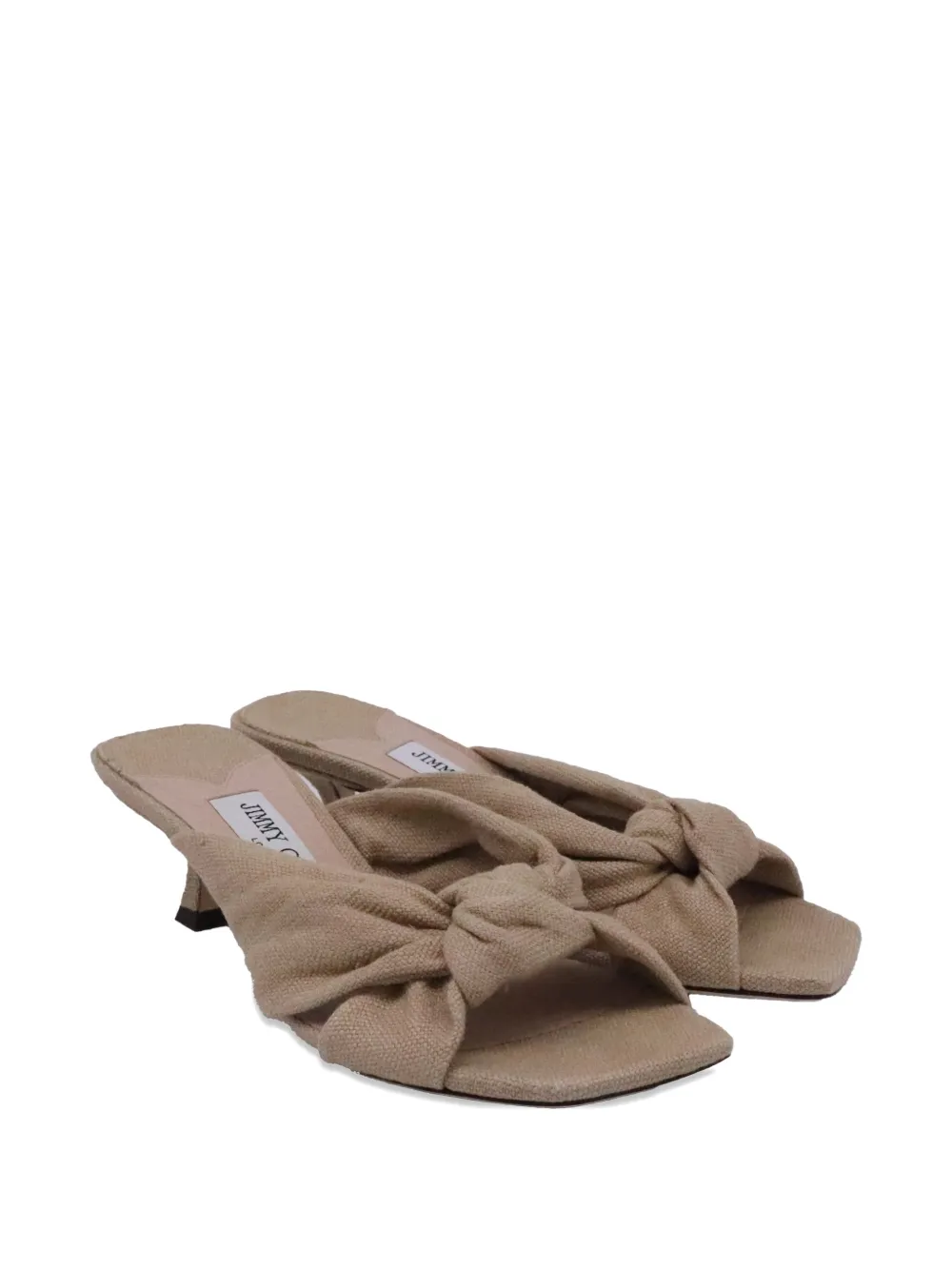 Jimmy Choo Pre-Owned Avenue 50 knotted sandals - Bruin