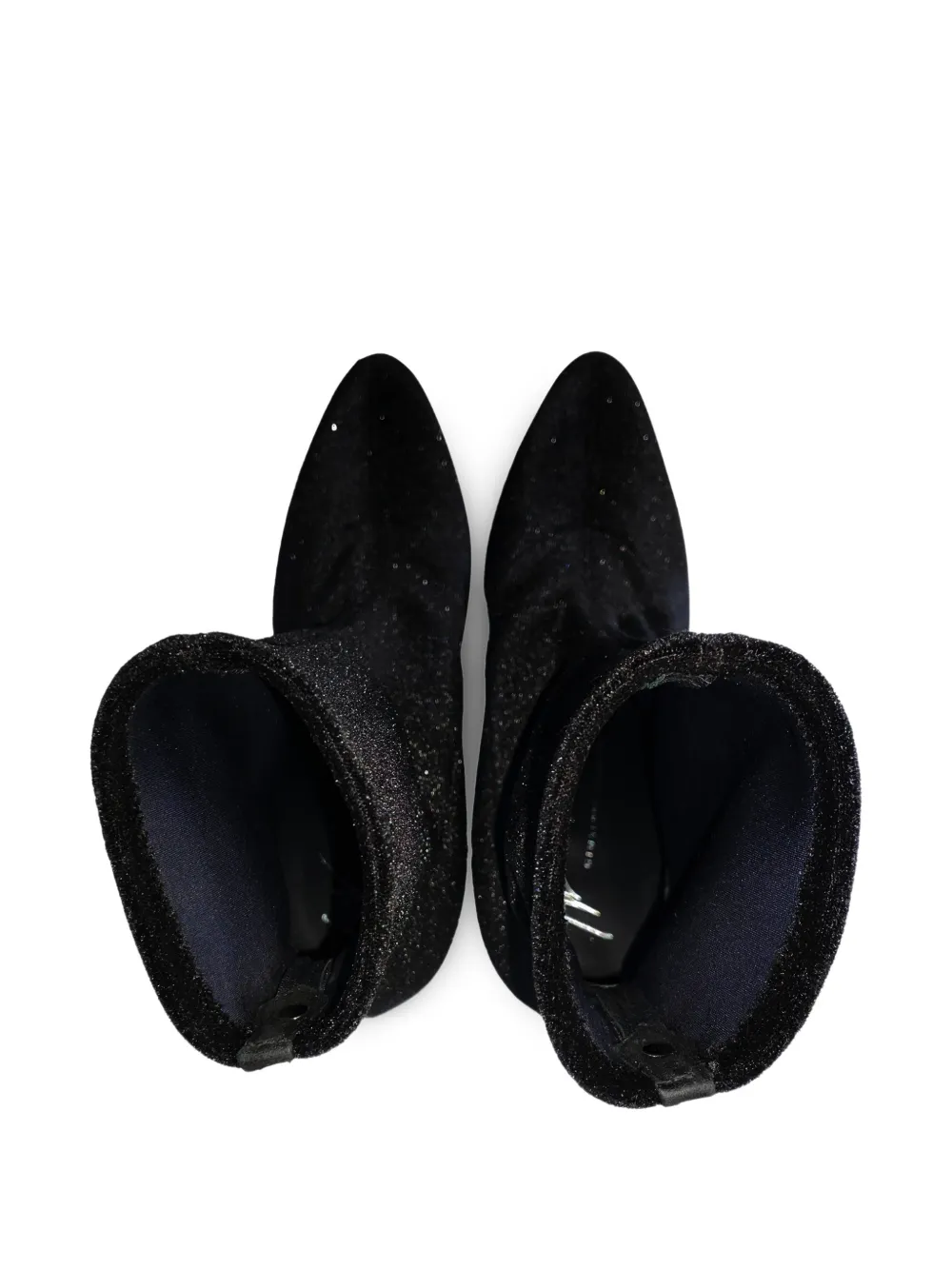Glitter-Embellishment Ankle Boot
