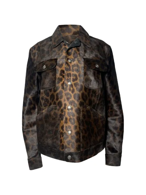 Tom Ford Vintage leopard-print buttoned jacket