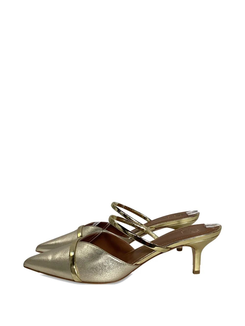 Malone Souliers Frankie strappy mules - Goud