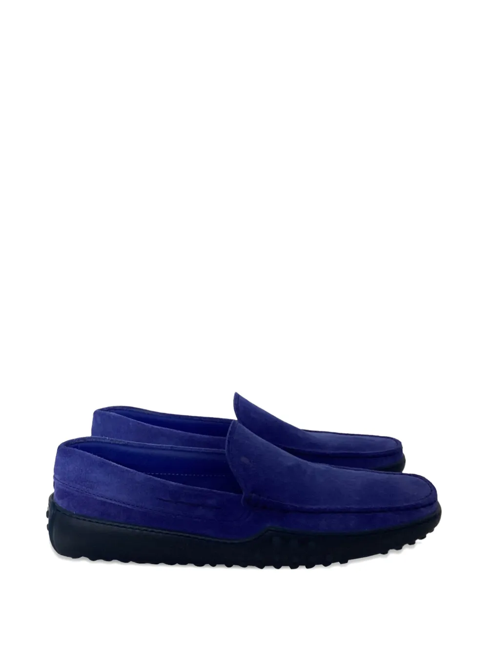 Tod's Vintage suede slip-on loafers - Blu