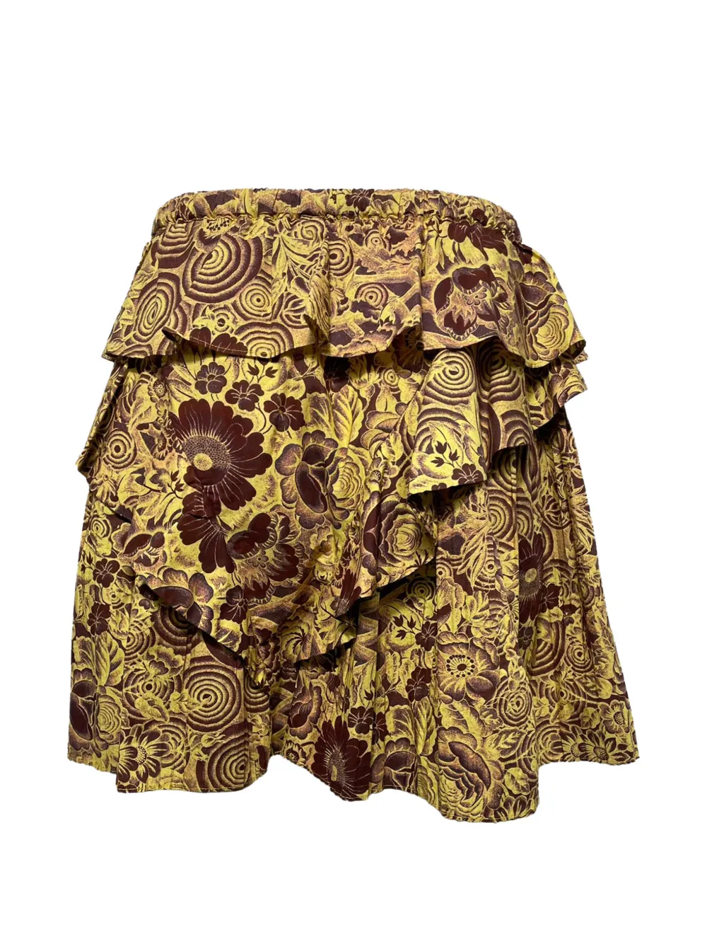 Ulla Johnson Sigrid ruffled skirt - Geel