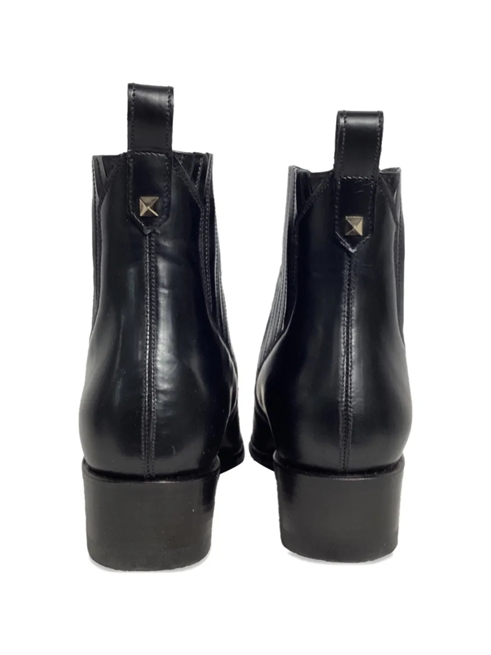 Valentino Garavani Pre-Owned pointed-toe cowboy boots - Zwart