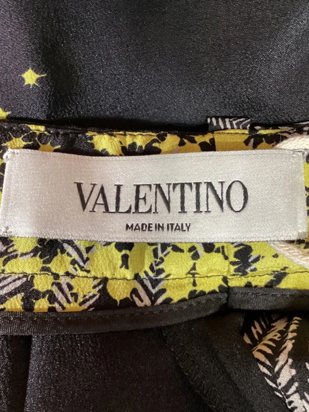 Valentino Garavani Pre-Owned プリント ワイドパンツ | ブラック