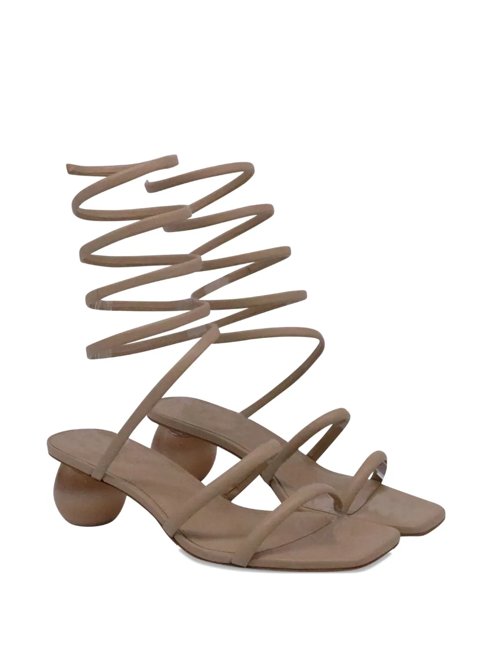 Cult Gaia Freya ombr&eacute;-effect heel sandals - Beige