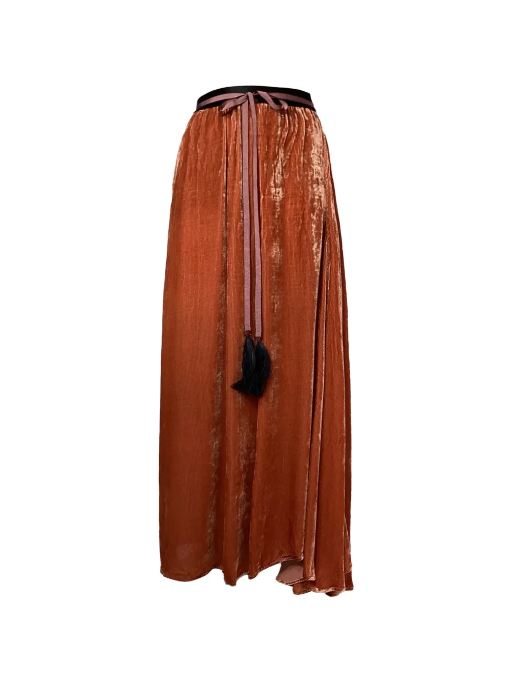 Ann Demeulemeester Vintage Gonna con decorazione - Arancione