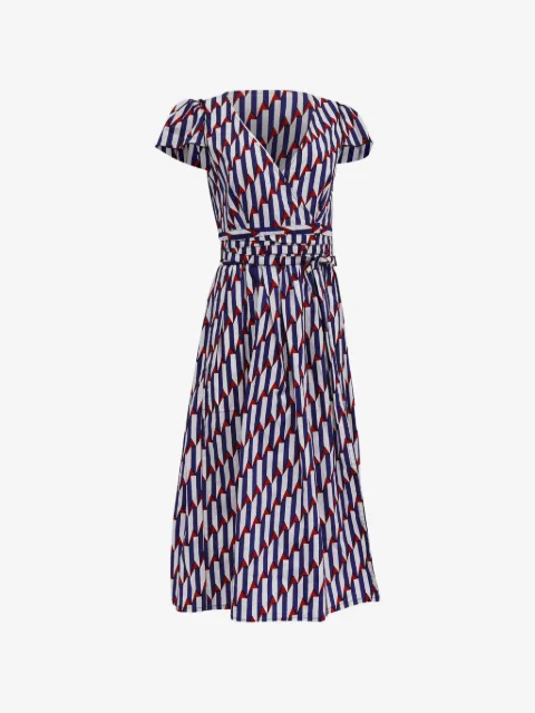 Marc Jacobs Vintage robe portefeuille à imprimé flèche