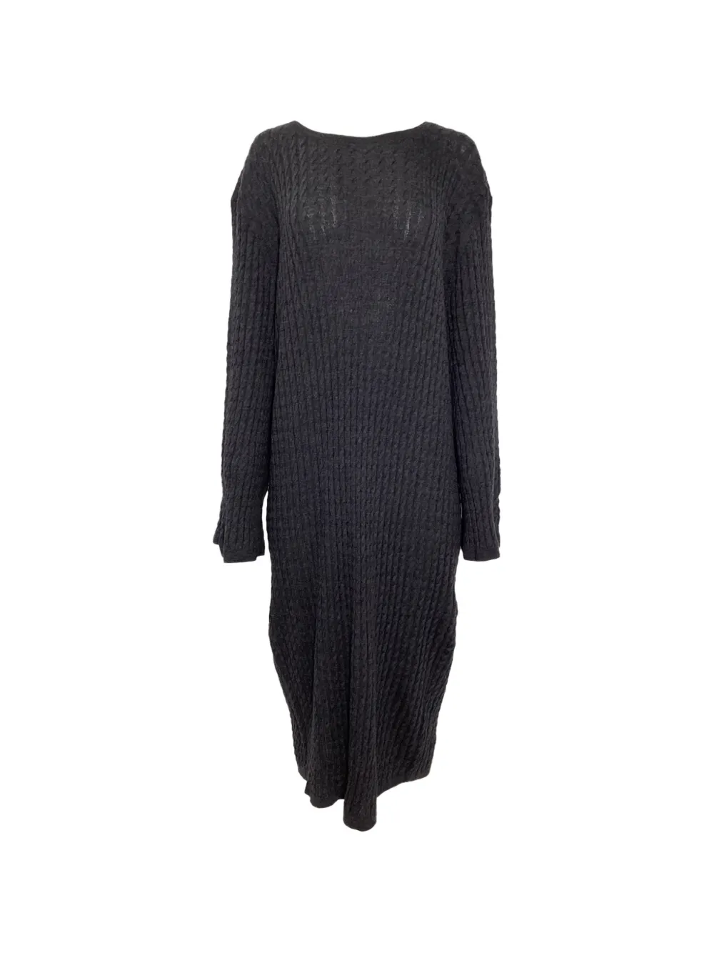 TOTEME cable-knit midi dress - Grijs