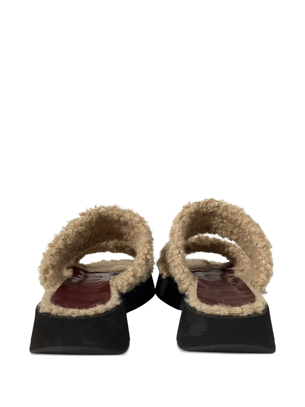  Staud Siesta Leather Sandals - Brown 