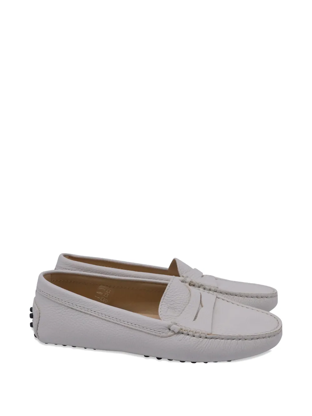 Tod's Vintage Gommino leather loafers - Bianco