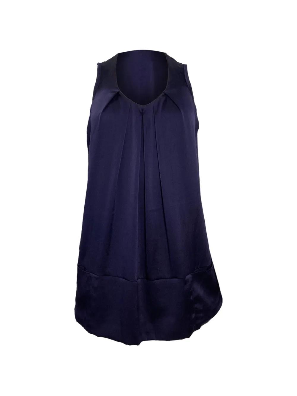 Brunello Cucinelli Vintage pleated sleeveless top - Blu