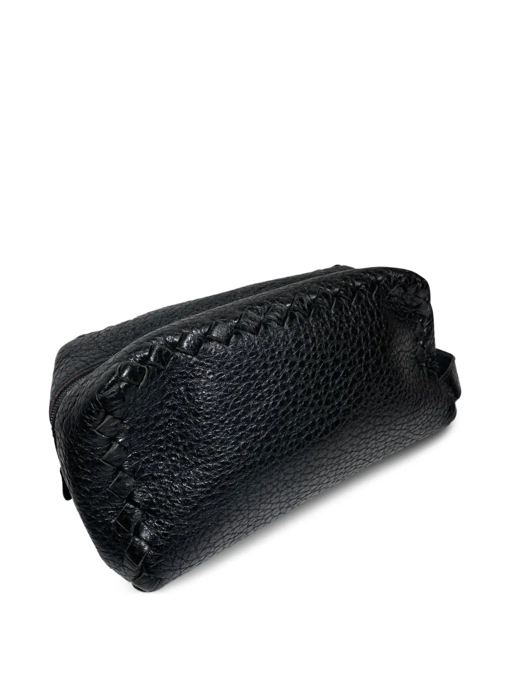 Bottega Veneta Pre-Owned leather zipped clutch bag - Nero