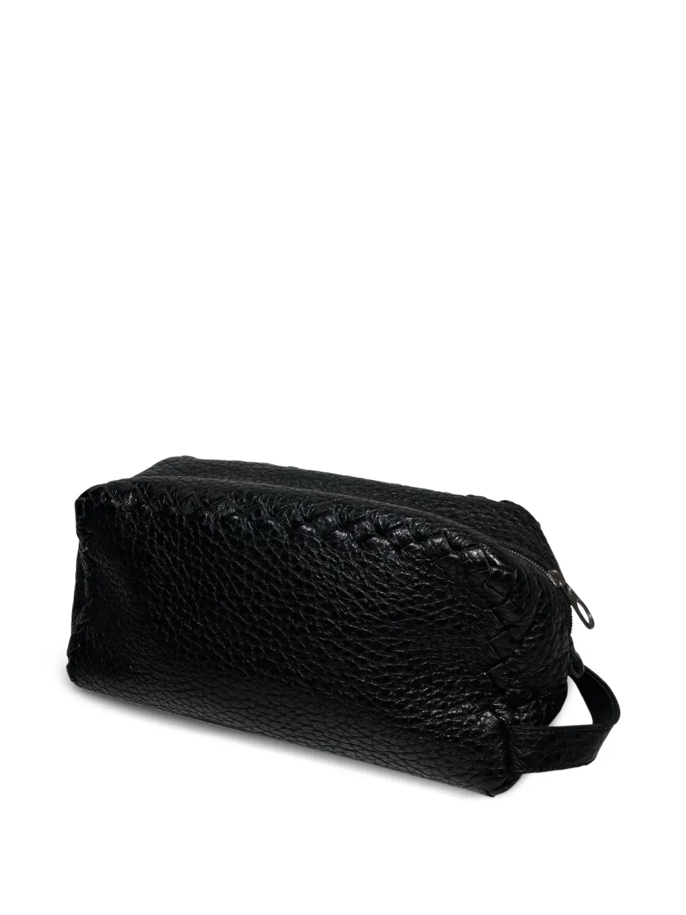 Leather Zipped Clutch Bag