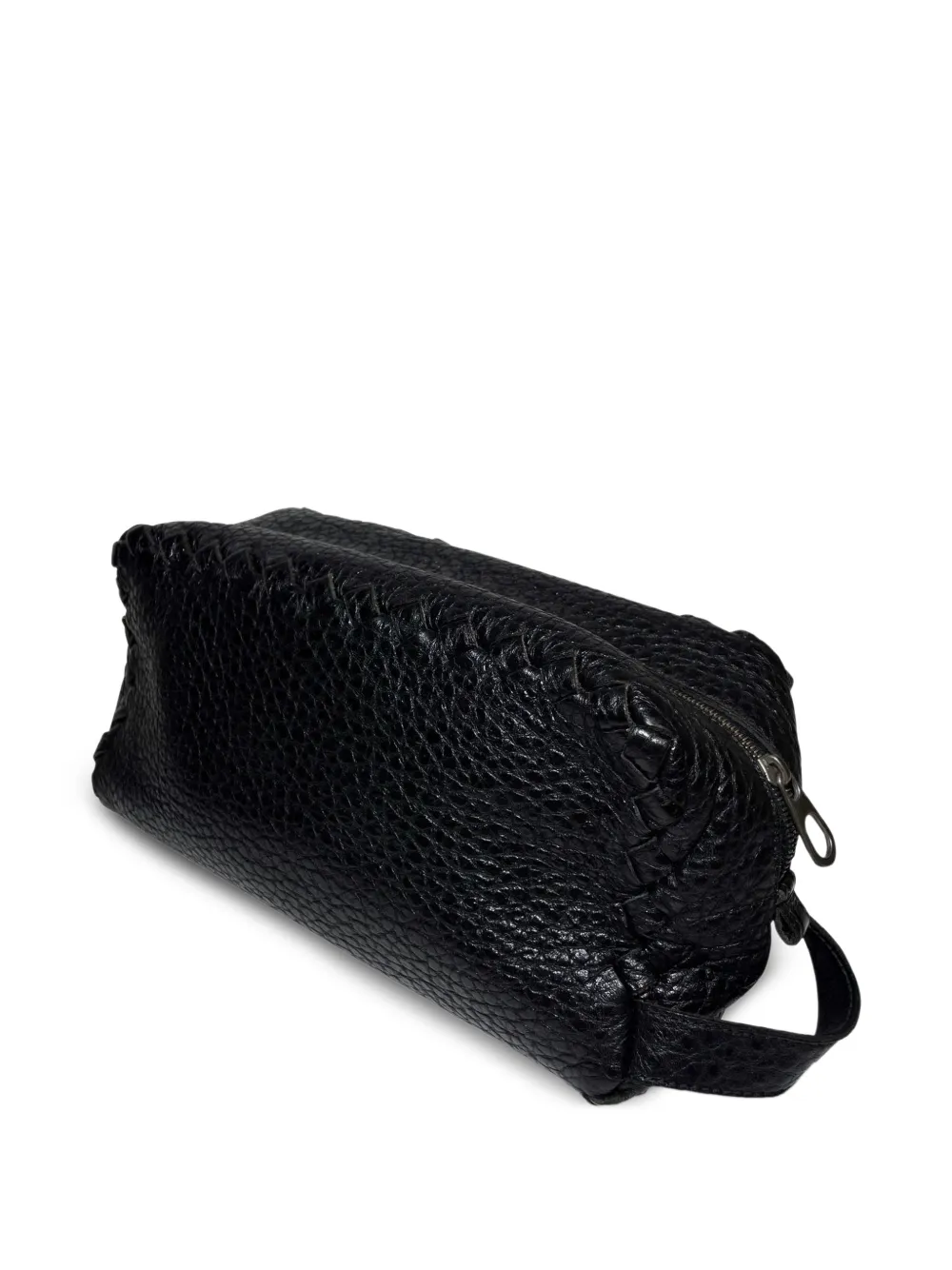Leather Zipped Clutch Bag