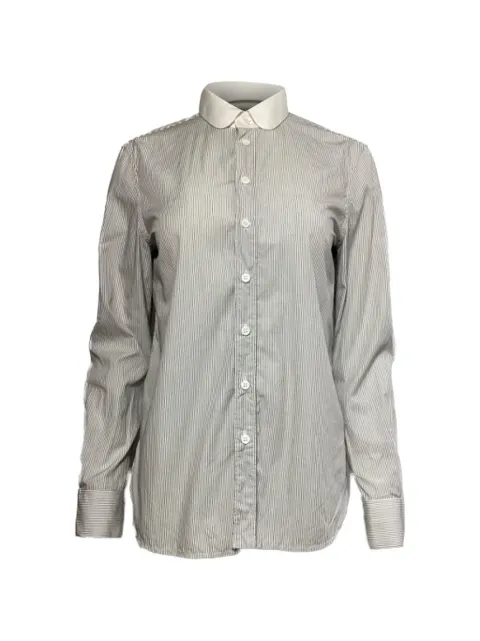 Saint Laurent Pre-Owned striped long-sleeve shirt