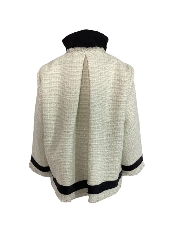Sacai ダブルジップ ツイードジャケット | ニュートラル | FARFETCH JP