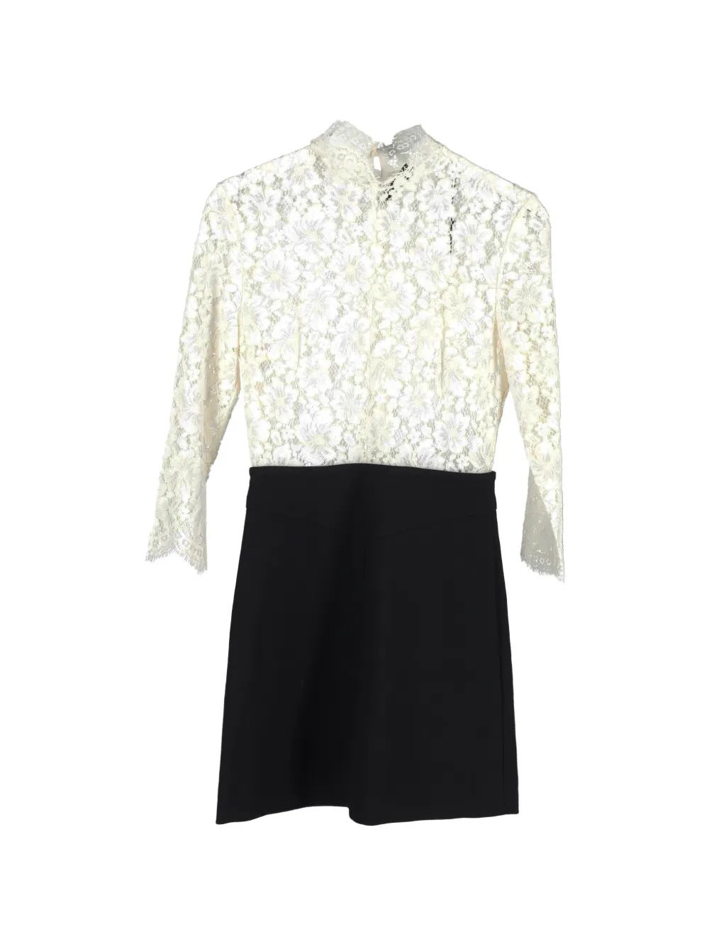 SANDRO lace long-sleeves dress - Bianco