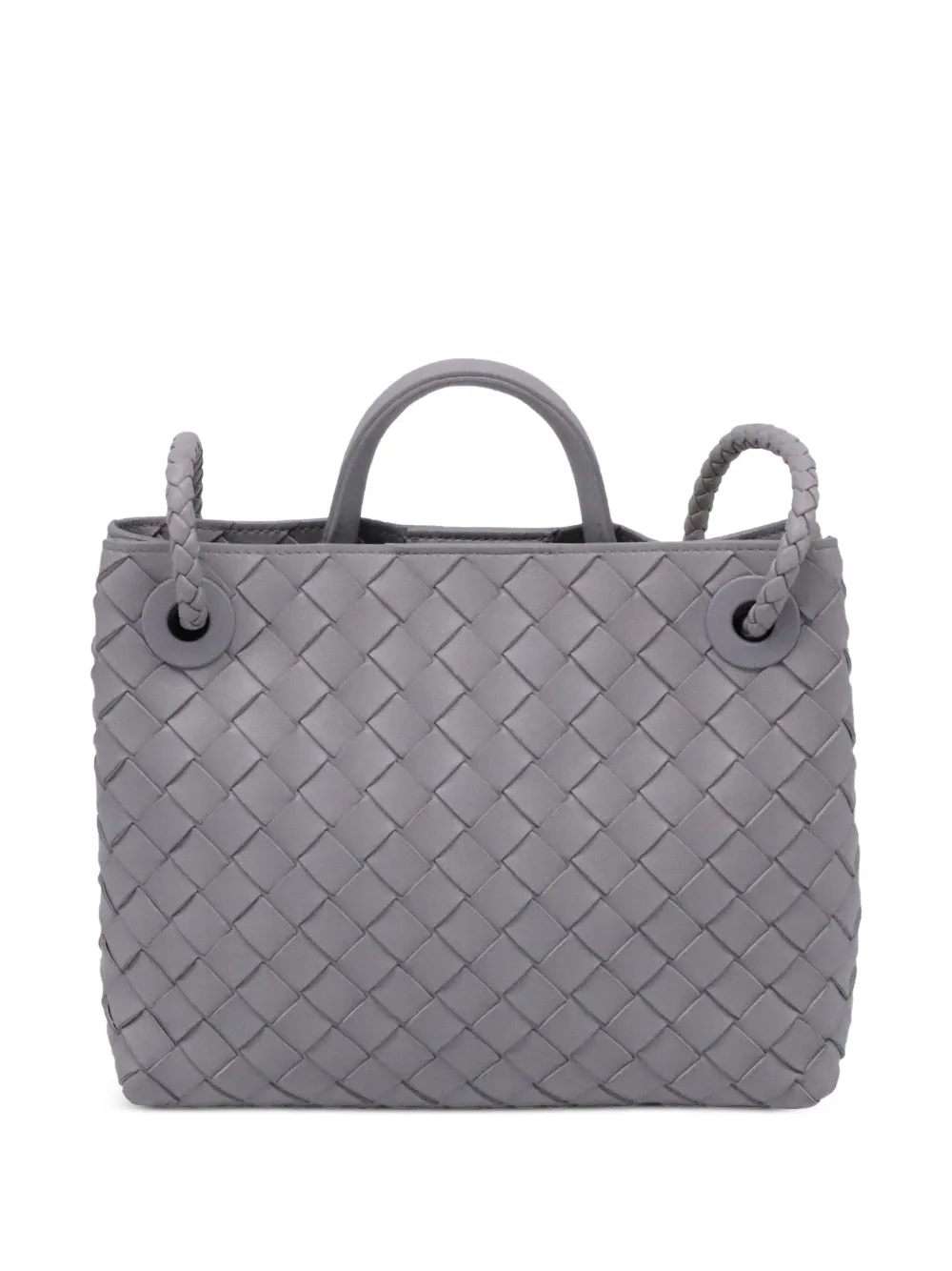  Bottega Veneta Pre-owned Medium Andiamo Intrecciato Tote Bag - Grey 