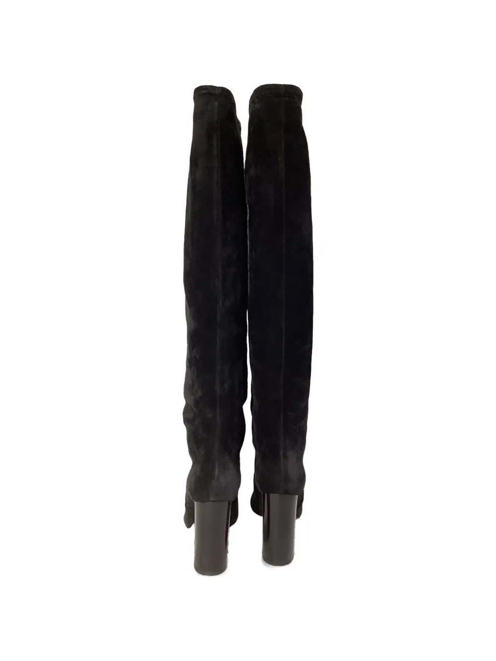 Saint Laurent Pre-Owned Meurice tassel suede boots - Zwart