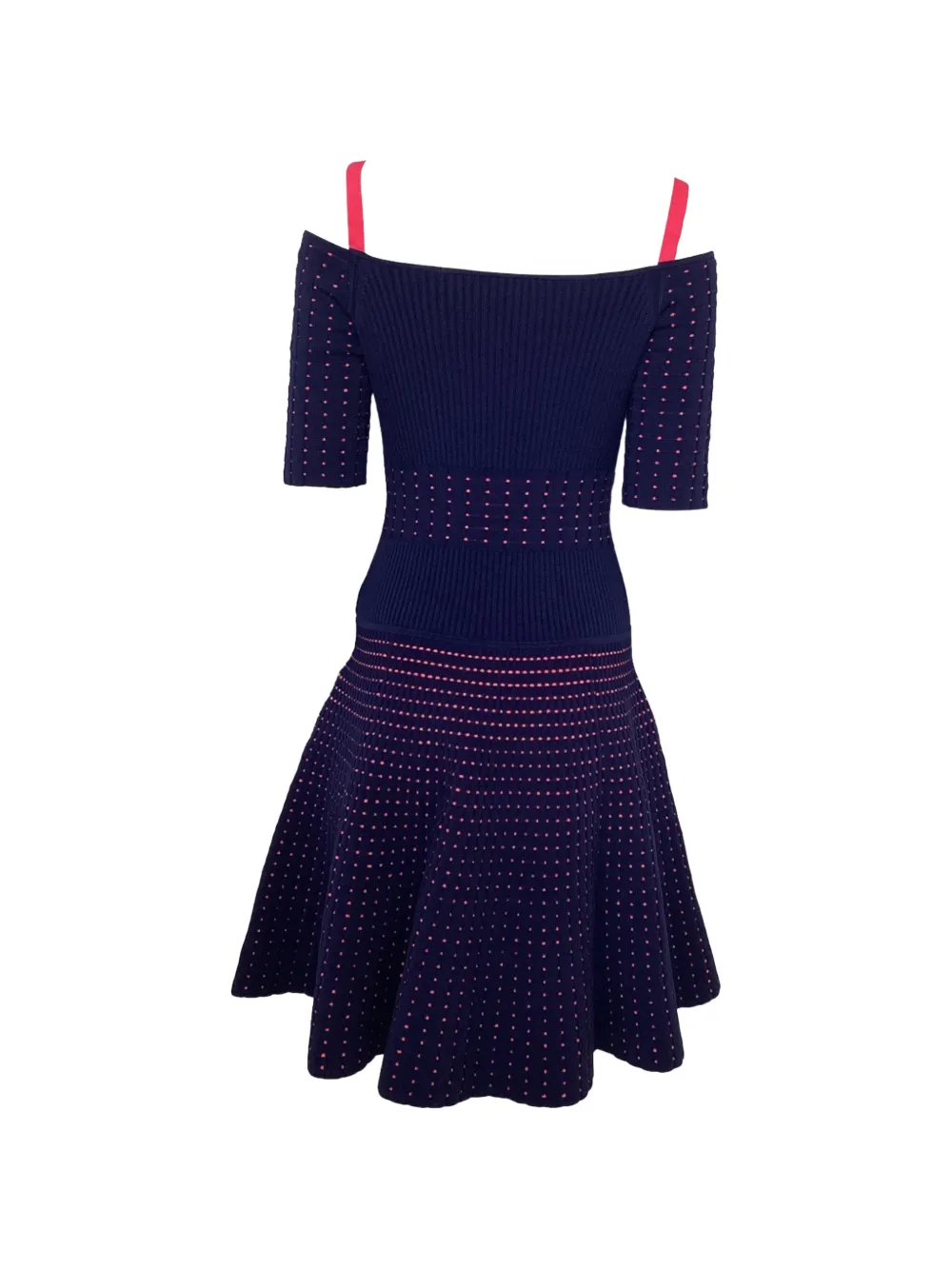  Jason Wu Cold-shoulder Ribbed Knee-length Dress - Blue 