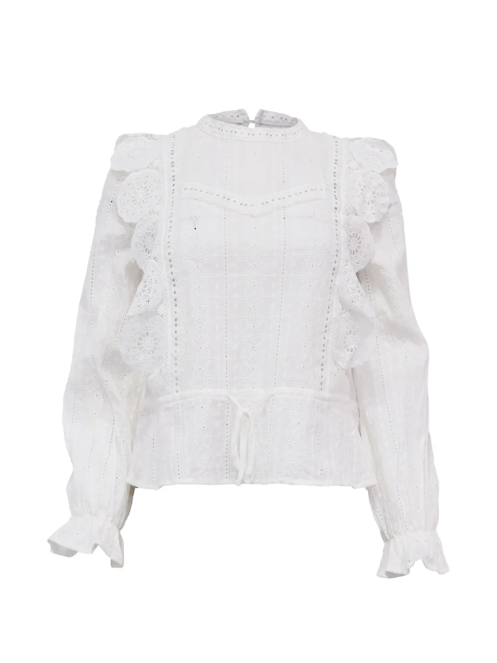 Maje Victorian lace blouse - Bianco
