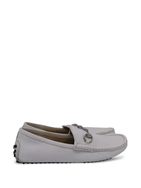 Gucci Pre-Owned horsebit leather loafers