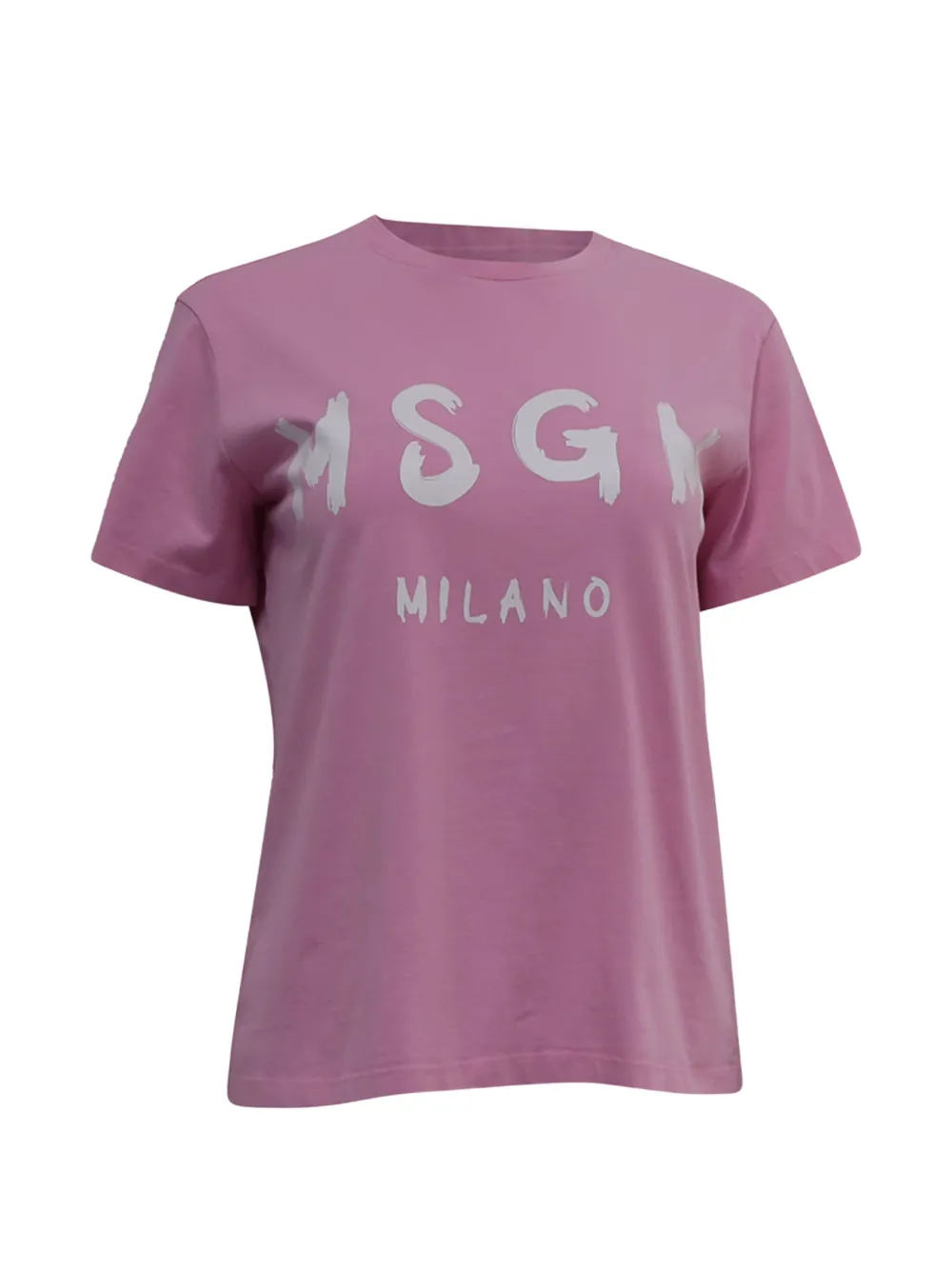 MSGM logo-print T-shirt - Rosa