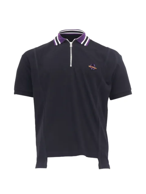 Moncler Vintage x Palm Angels striped-collar cotton polo shirt