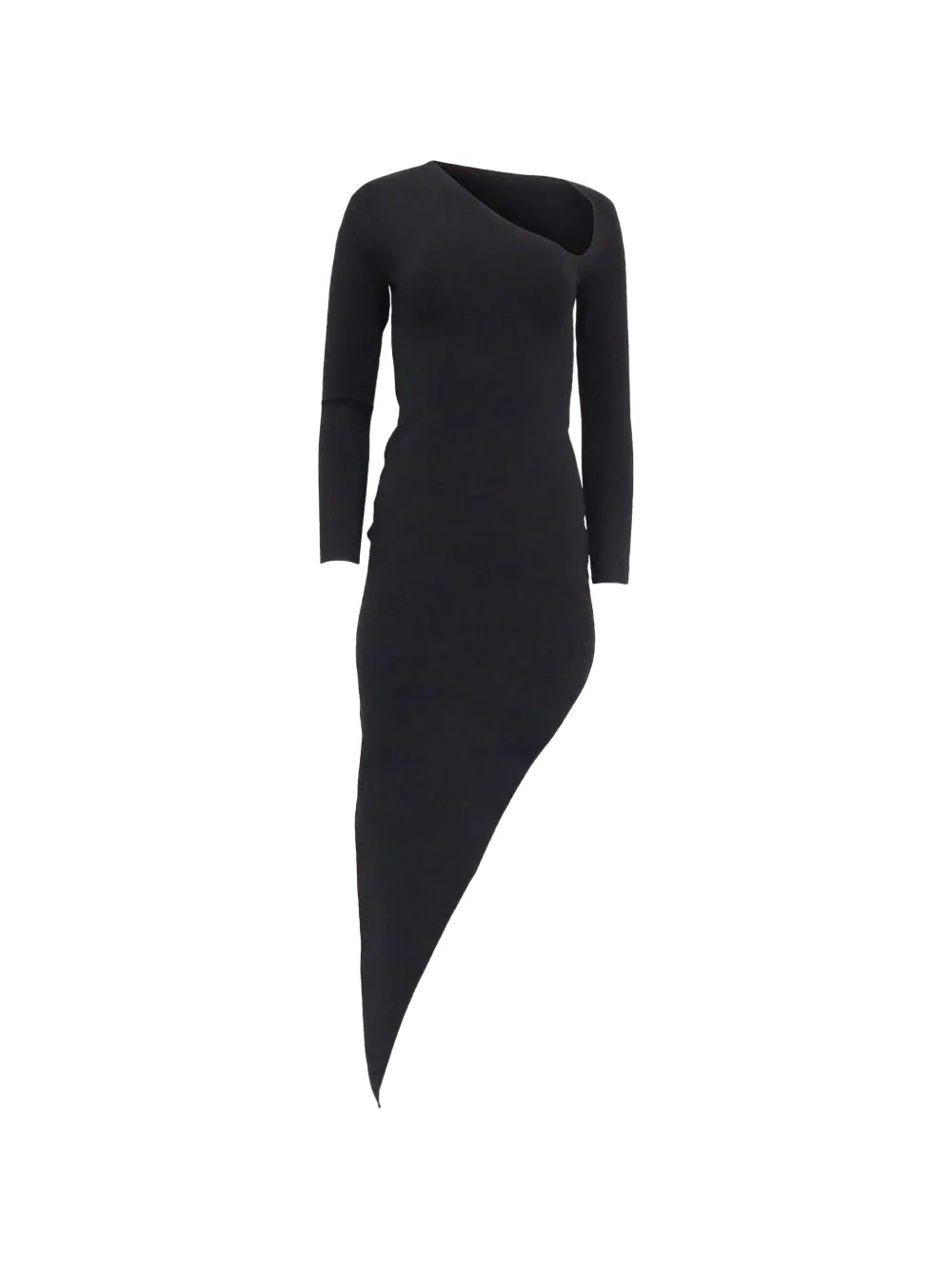 Pre-Owned Alexander Wang asymmetric midi dress - Nero