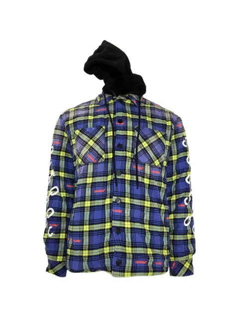 Off-White Pre-Owned plaid-pattern shirt jacket