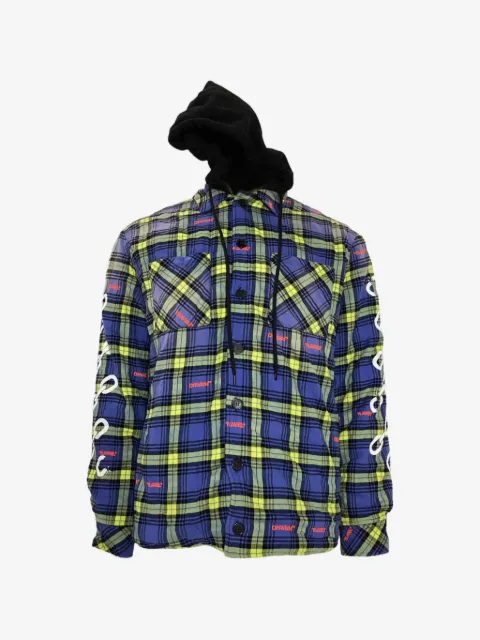 Off-White Pre-Owned plaid-pattern shirt jacket