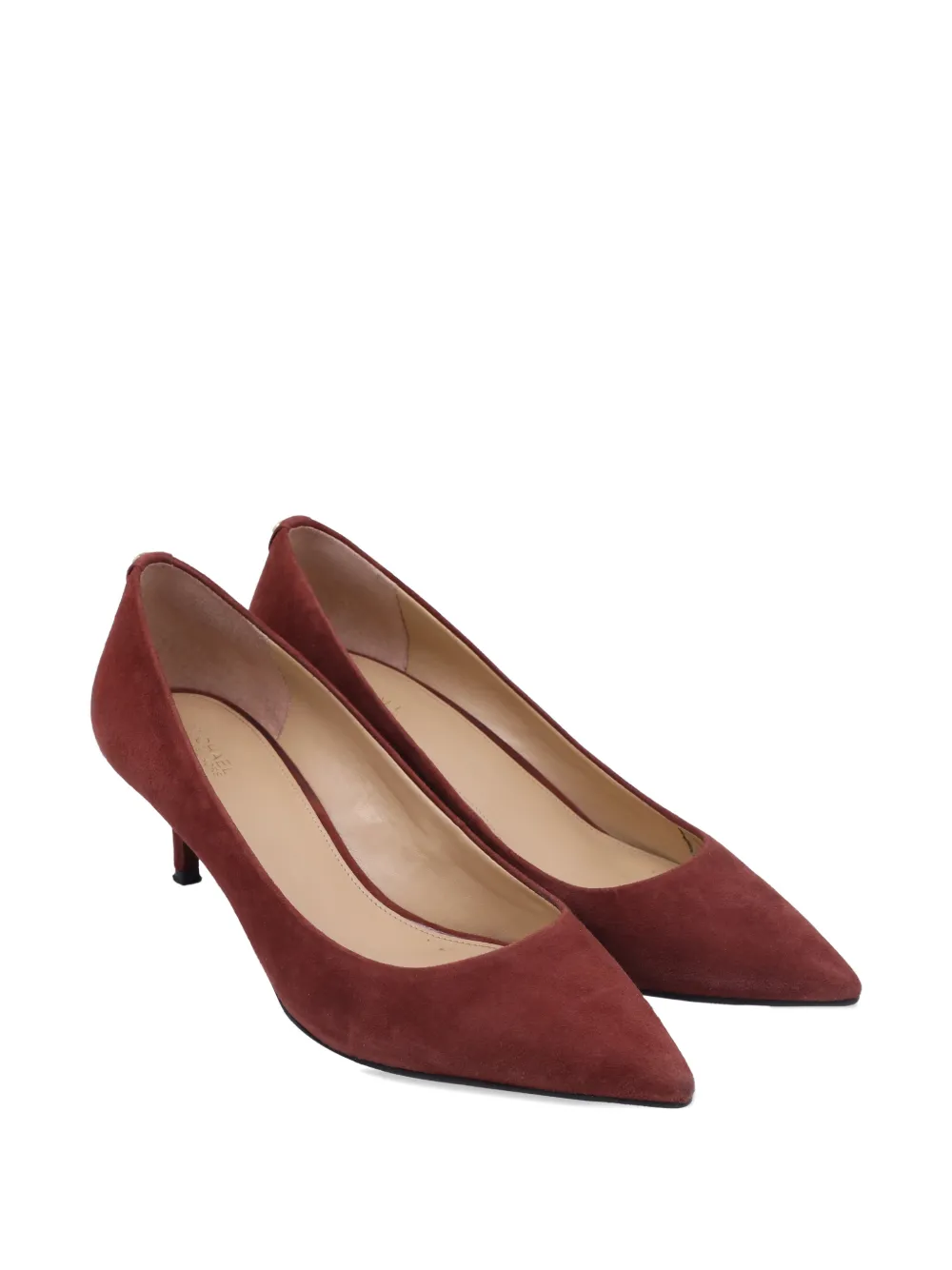 Michael Kors Vintage pointed suede pumps - Rood