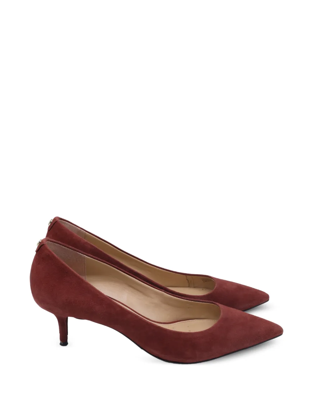 Michael Kors Vintage pointed suede pumps - Rot