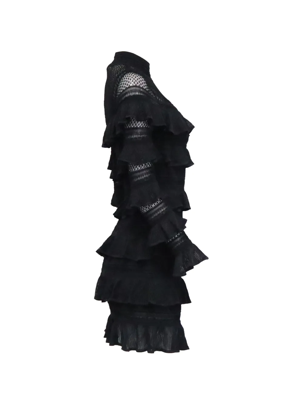 Tiered-Ruffles Mini Dress
