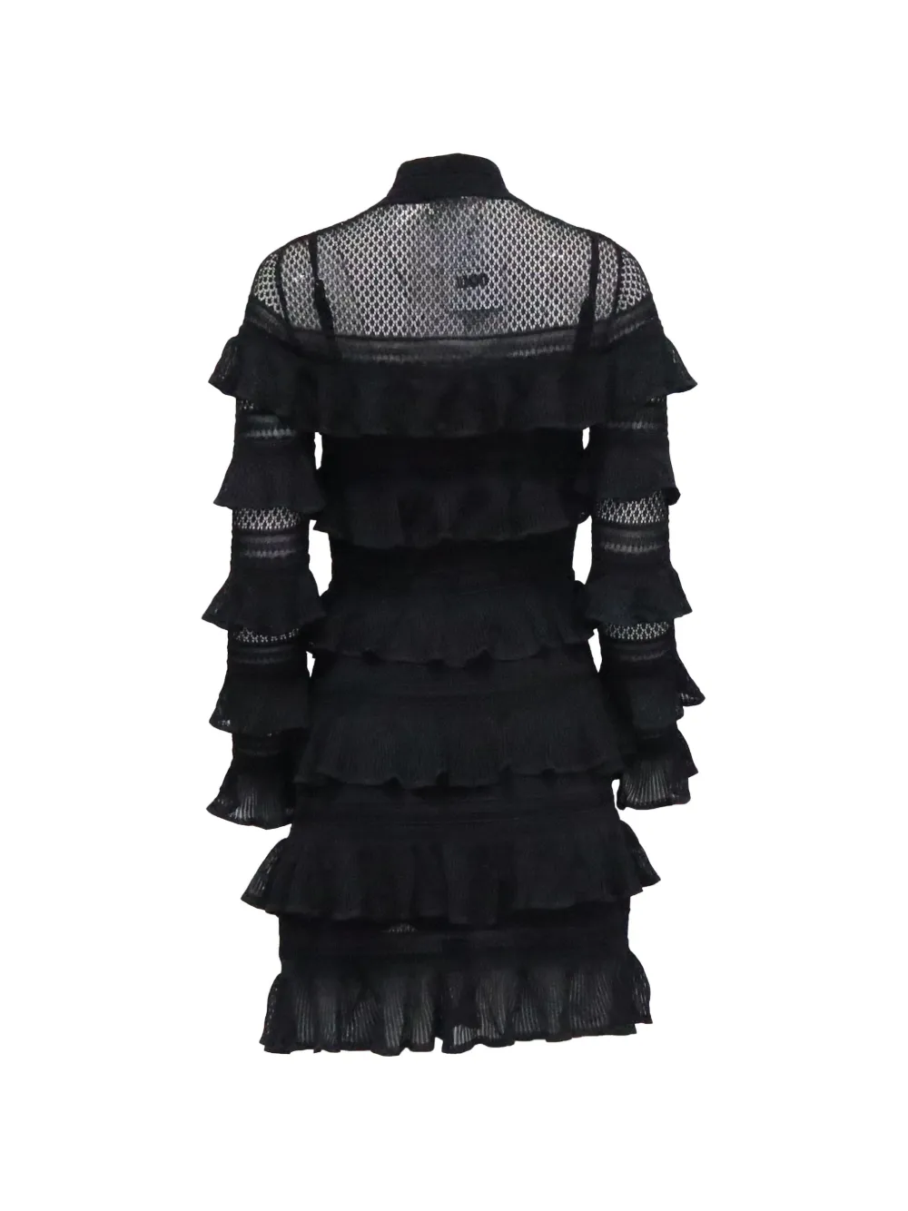 Tiered-Ruffles Mini Dress