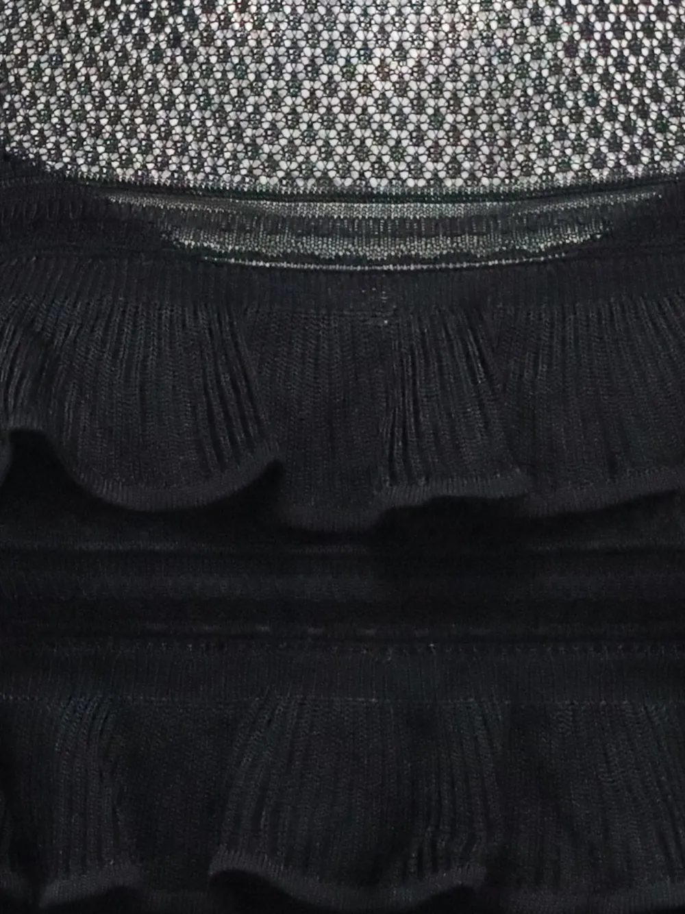 Tiered-Ruffles Mini Dress
