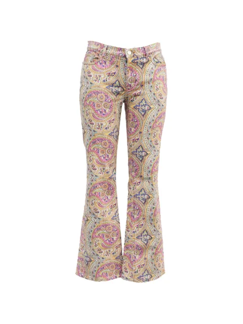 Etro Vintage paisley flared jeans