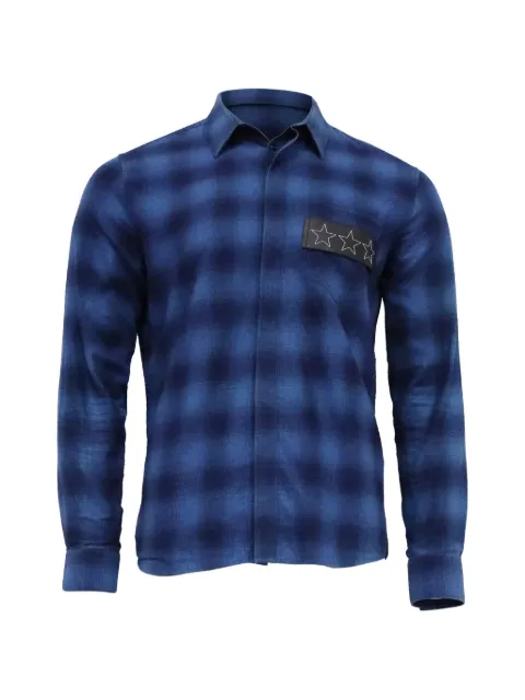Givenchy Pre-Owned flannel star-patch shirt