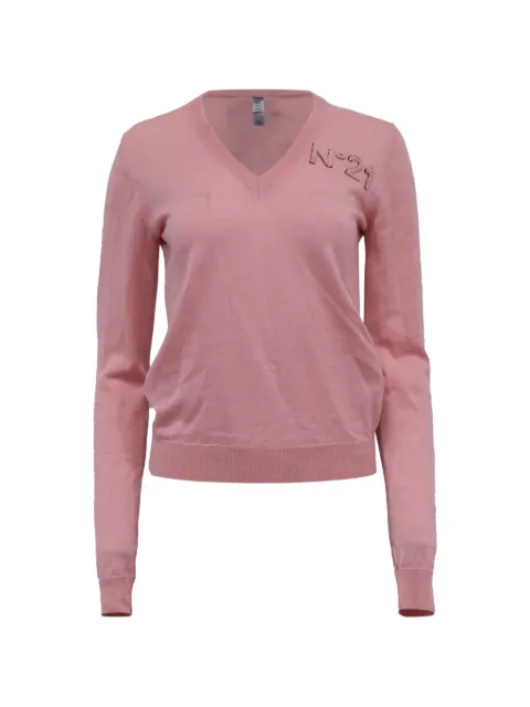 Nº21 V-neck logo-detail sweater