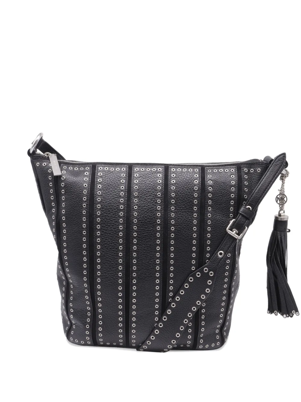 Michael Kors Vintage top-zip studded cross body bag - Nero