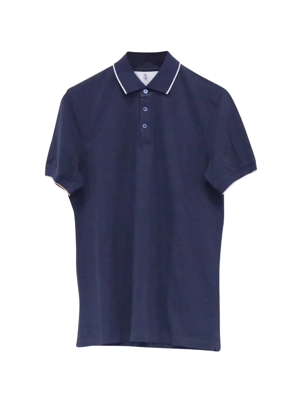 Brunello Cucinelli Vintage cotton polo shirt - Blu