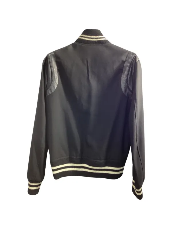 サンローラン　テディ　レザー Saint Laurent Pre-Owned テディ レザースリーブ ジャケット